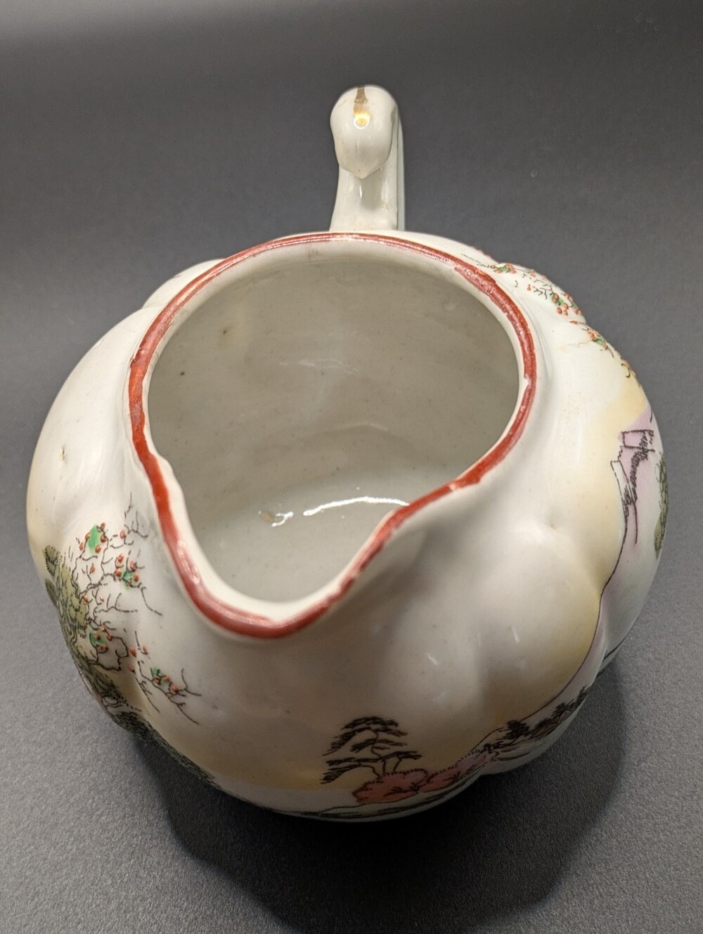 Vintage 1920s/30s Takito Japan Hand Painted Porcelain Creamer - Torii Gate Mark - Picture 5 of 9
